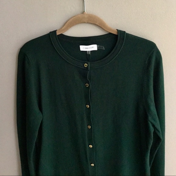 Calvin Klein Button Cardigan $18 W/Dress Purchase - Picture 2 of 7